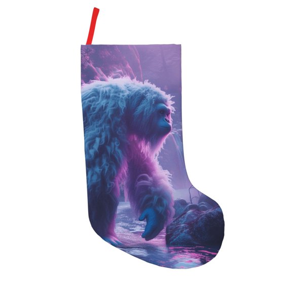 Defioc Mystical White gorilla Jungle for Christmas Stockings 18" Personalized Holiday Stocking for Family, Farmhouse Decor, Xmas Tree Decoration, 1 Pack