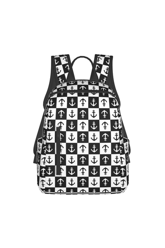 Nautical Anchors1 Pattern Travel Laptop Backpack,Lightweight Backpack Travel Hiking Daypack Backpack Work Bag for Men Women