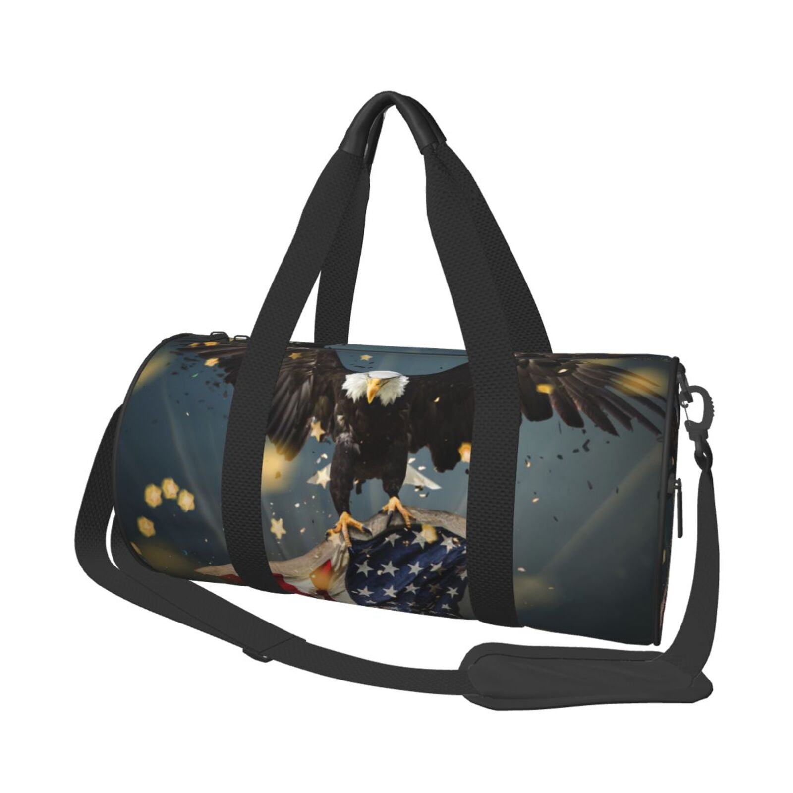 Defioc North American Bald Eagle1 for Travel Duffle Bag,Weekender Bag Carry On Tote Bags Hospital Bag Large Capacity Sport Gym Bag for Men Women Fit for Trave, Gym,Weekend