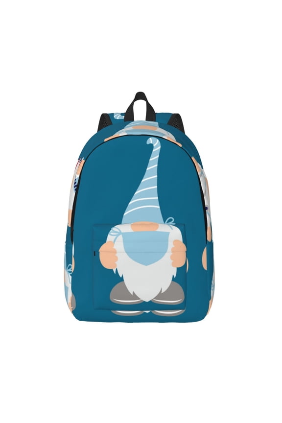 Nurse Doctor Gnomes for Canvas Backpack,Travel Rucksack Unisex Knapsack Laptop Backpack for Work & College -Medium