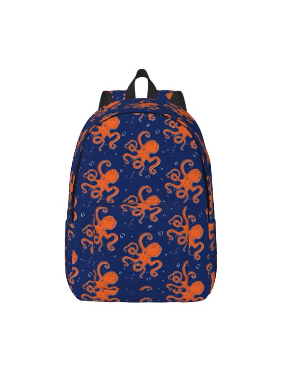 Octopus for Canvas Backpack,Travel Rucksack Unisex Knapsack Laptop Backpack for Work & College -Medium