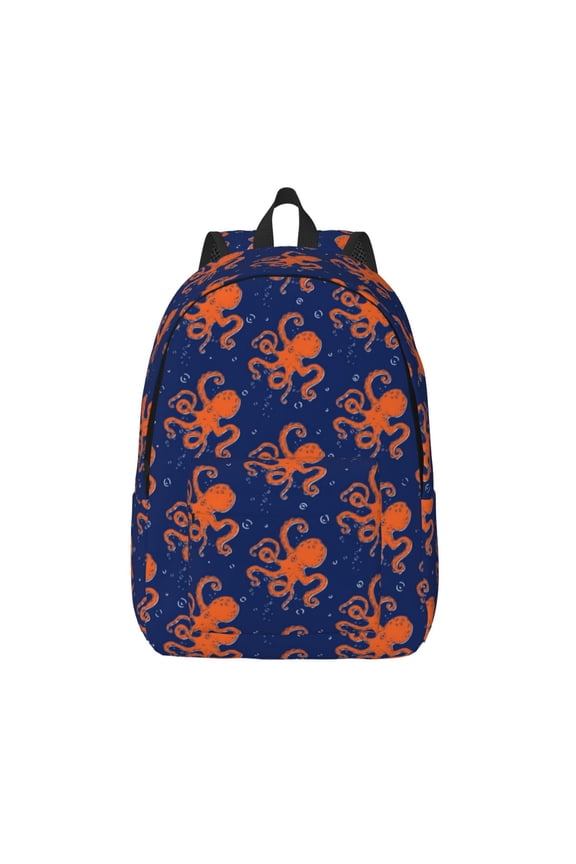 Octopus for Canvas Backpack,Travel Rucksack Unisex Knapsack Laptop Backpack for Work & College -Medium