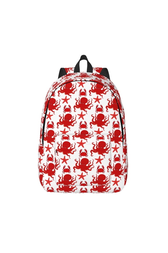 Octopus for Canvas Backpack,Travel Rucksack Unisex Knapsack Laptop Backpack for Work & College -Medium