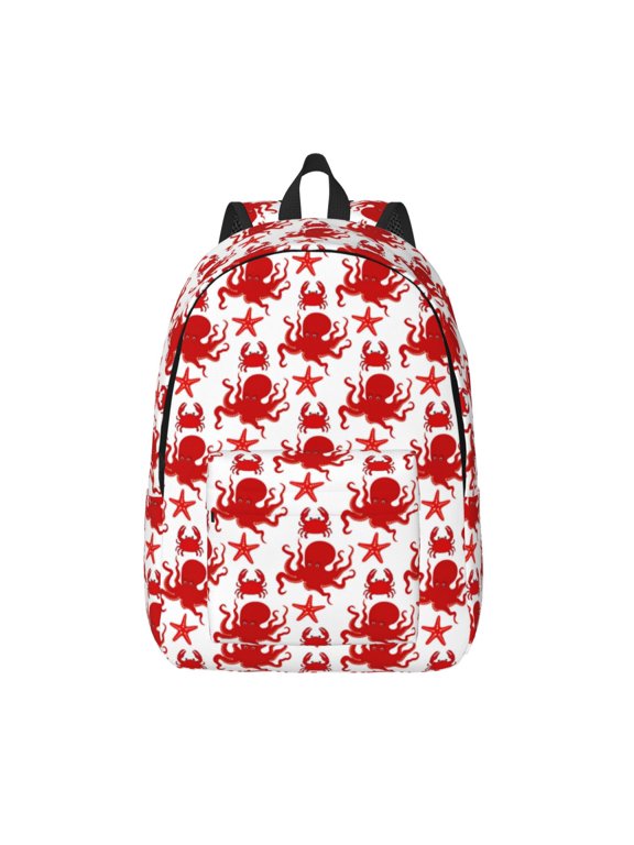 Octopus for Canvas Backpack,Travel Rucksack Unisex Knapsack Laptop Backpack for Work & College -Medium