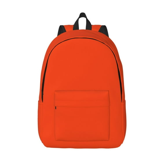 Defioc Orange for Canvas Backpack,Travel Rucksack Unisex Knapsack Laptop Backpack for Work & College -Medium