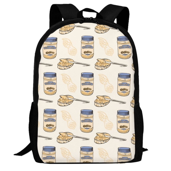 Defioc Peanuts Pattern Carry on Backpack,16.5x12.5x5.5 Personal Item Bag Carry On Backpack Water Resistant Lightweight Daypack