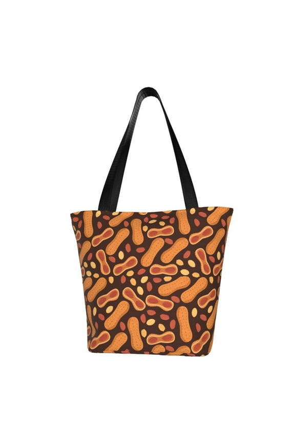 Peanuts2 Print Tote Bag for Women,Shoulder Bag with Zipper Casual Tote's Handbag Big Capacity Shoulder Bag with Inner Pocket Fit for Shopping,Office,Travel