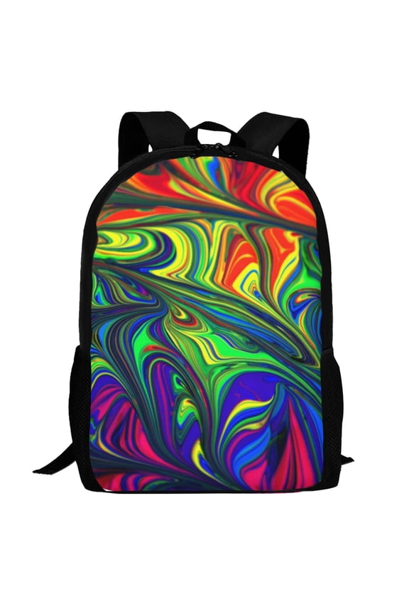 Pride Rainbow Pattern Carry on Backpack,16.5x12.5x5.5 Personal Item Bag Carry On Backpack Water Resistant Lightweight Daypack