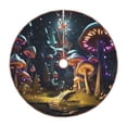 thumbnail image 1 of Defioc Purple Glowing Mushroom for Christmas Tree Skirt Snowman Xmas Tree Skirt Farmhouse Christmas Decorations Tree Mat for Holiday Party Decor-30", 1 of 6