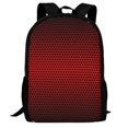 thumbnail image 1 of Defioc Red Geometric Pattern Carry on Backpack,16.5x12.5x5.5 Personal Item Bag Carry On Backpack Water Resistant Lightweight Daypack, 1 of 6