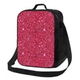 thumbnail image 1 of Defioc Red Glitter Print Lunch Box for Men & Women, Insulated Lunch Bag Thickened Thermal Leakproof Lunch Tote Bag for Adult Office Travel Picnic, 1 of 8