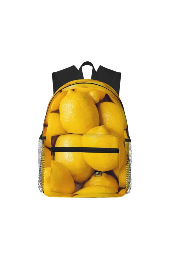 Ripe Yellow Lemon Pattern Laptop Backpack for Men and Women,Casual Backpack Dayback Sports Bookbag for Travel Running Hiking