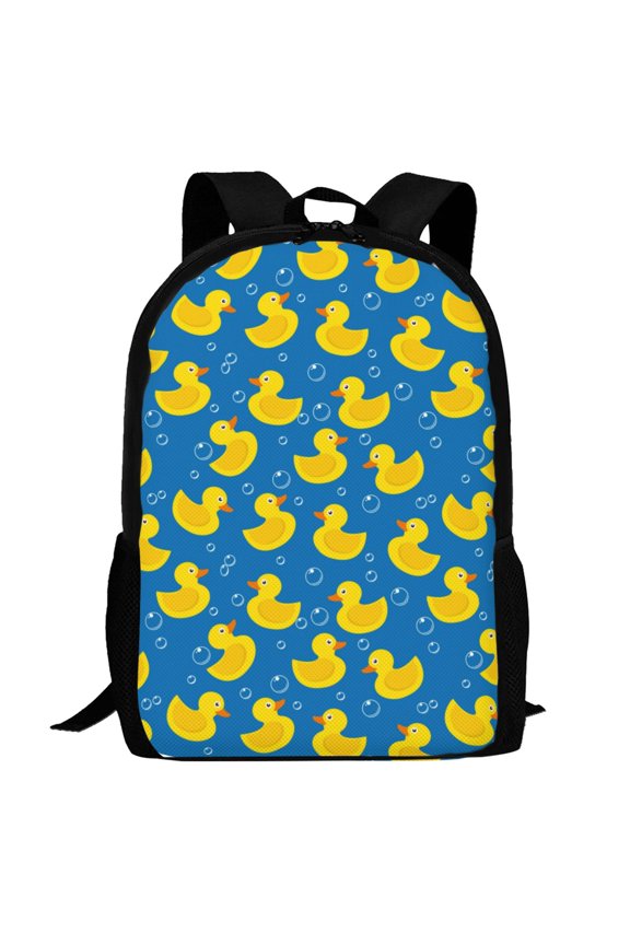 Rubber Duck Pattern Carry on Backpack,16.5x12.5x5.5 Personal Item Bag Carry On Backpack Water Resistant Lightweight Daypack