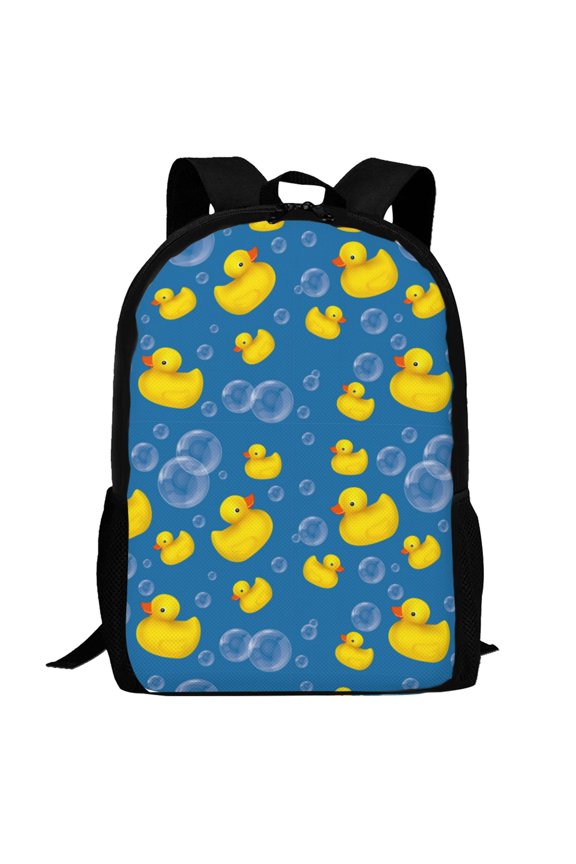Rubber Duck Pattern Carry on Backpack,16.5x12.5x5.5 Personal Item Bag Carry On Backpack Water Resistant Lightweight Daypack