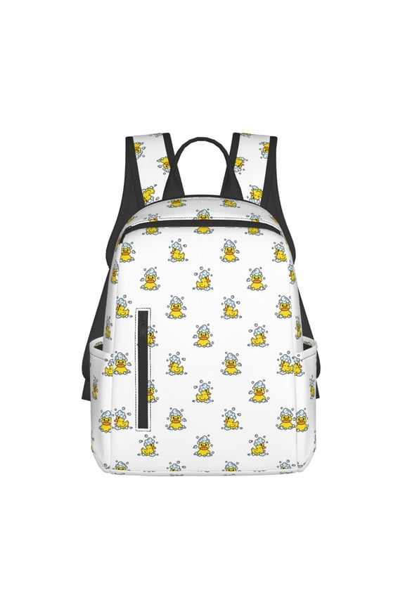 Rubber Duck Showe Pattern Travel Laptop Backpack,Lightweight Backpack Travel Hiking Daypack Backpack Work Bag for Men Women