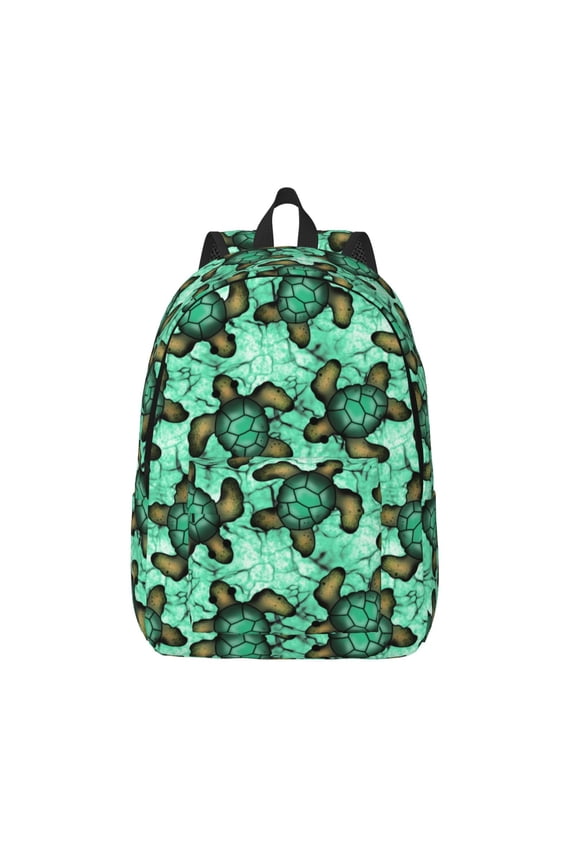 Sea Turtle for Canvas Backpack,Travel Rucksack Unisex Knapsack Laptop Backpack for Work & College -Medium