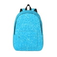 thumbnail image 1 of Defioc Sky Blue Glitter for Canvas Backpack,Travel Rucksack Unisex Knapsack Laptop Backpack for Work & College -Small, 1 of 7