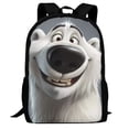 thumbnail image 1 of Defioc Smiling Polar Bear Pattern Carry on Backpack,16.5x12.5x5.5 Personal Item Bag Carry On Backpack Water Resistant Lightweight Daypack, 1 of 7
