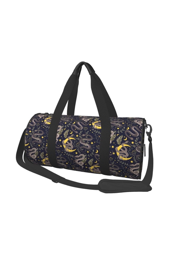 Snake Sleep for Travel Duffle Bag,Weekender Bag Carry On Tote Bags Hospital Bag Large Capacity Sport Gym Bag for Men Women Fit for Trave, Gym,Weekend