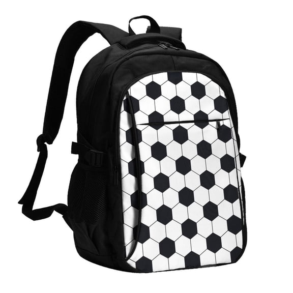 Defioc Soccer Ball for Travel Backpack for Women,15.6 inch Laptop Backpack Carry On Backpack Personal Item Travel Bag Daypack for School Weekender Business Trip