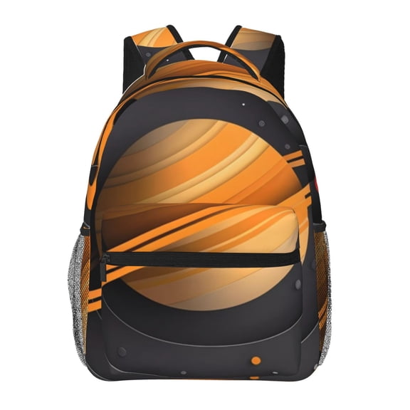 Defioc Solar System Paper Art Pattern Laptop Backpack,Travel Backpack Outdoor Activities Bag Daypack for Travel Hiking Shopping Daily