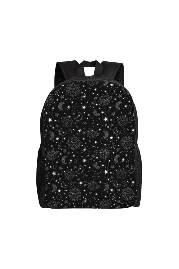 Space Galaxy Print Backpack -Travel,or Work Bookbag Daypacks with 15-Inch Laptop Sleeve and Dual Water Bottle Pockets