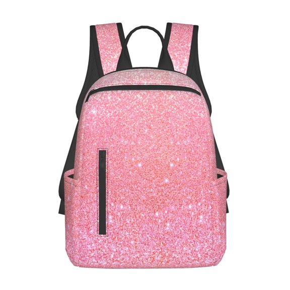 Defioc Sparkly Glitter Pattern Travel Laptop Backpack,Lightweight Backpack Travel Hiking Daypack Backpack Work Bag for Men Women