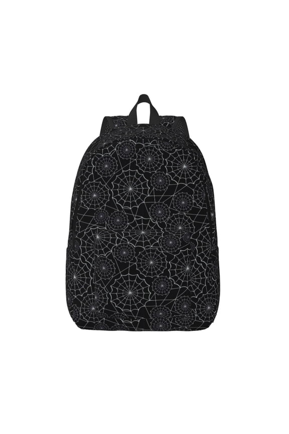 Spider Web Black for Canvas Backpack,Travel Rucksack Unisex Knapsack Laptop Backpack for Work & College -Medium