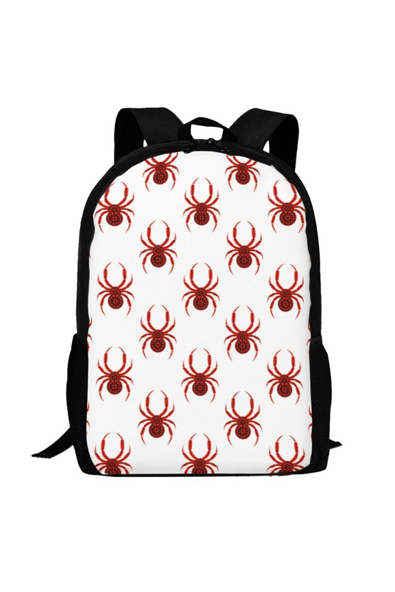 Spiders Insects Pattern Carry on Backpack,16.5x12.5x5.5 Personal Item Bag Carry On Backpack Water Resistant Lightweight Daypack