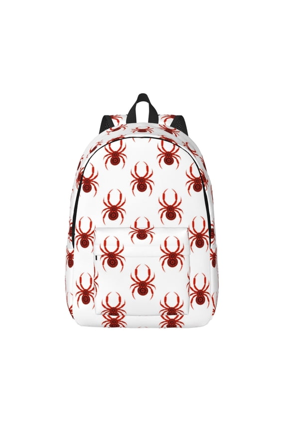 Spiders Insects for Canvas Backpack,Travel Rucksack Unisex Knapsack Laptop Backpack for Work & College -Small