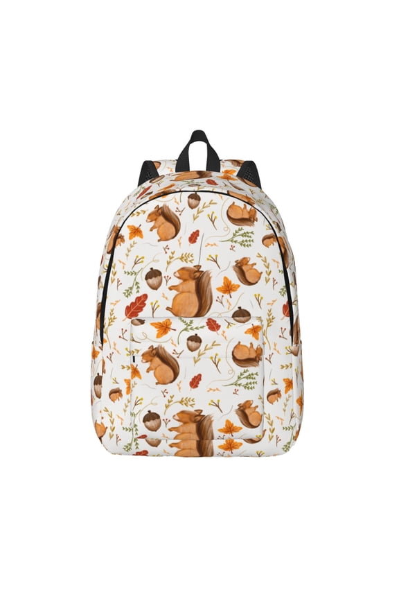 Squirrel for Canvas Backpack,Travel Rucksack Unisex Knapsack Laptop Backpack for Work & College -Medium