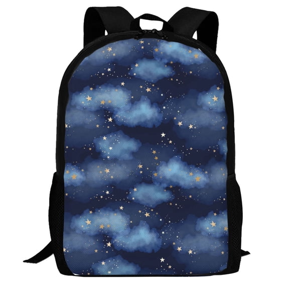 Defioc Starry Sky Pattern Carry on Backpack,16.5x12.5x5.5 Personal Item Bag Carry On Backpack Water Resistant Lightweight Daypack