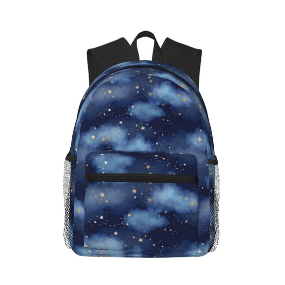 Defioc Starry Sky Pattern Laptop Backpack for Men and Women,Casual Backpack Dayback Sports Bookbag for Travel Running Hiking