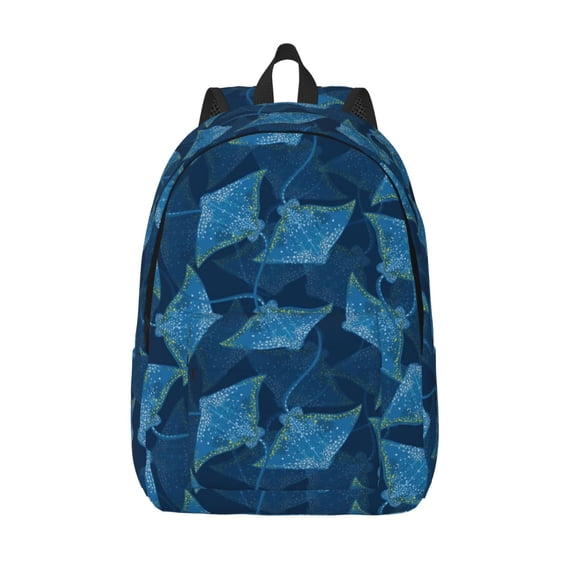 Defioc Stingray for Canvas Backpack,Travel Rucksack Unisex Knapsack Laptop Backpack for Work & College -Medium