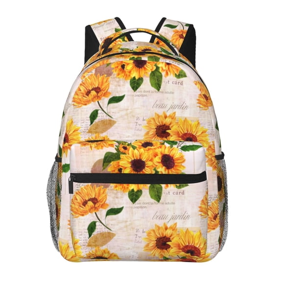 Defioc Sunflower 5 Pattern Laptop Backpack,Travel Backpack Outdoor Activities Bag Daypack for Travel Hiking Shopping Daily