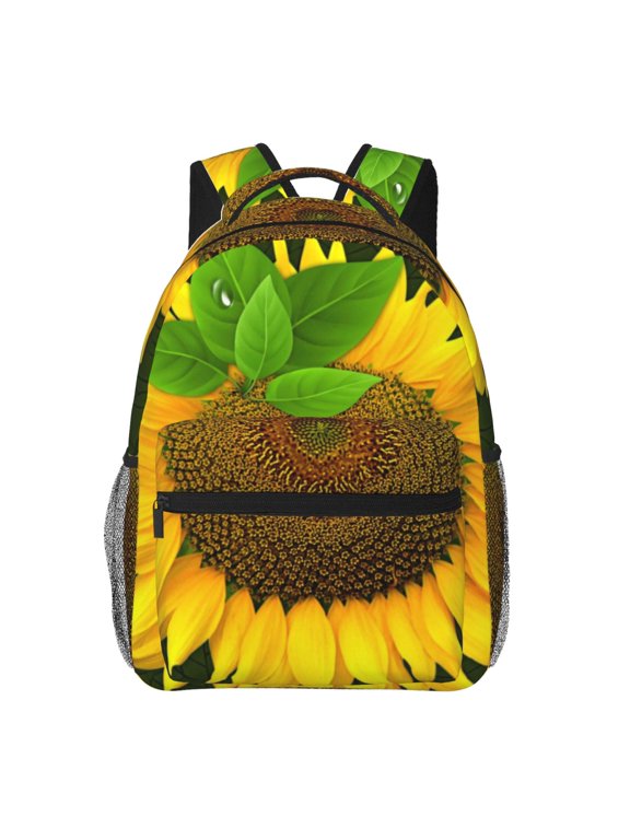 Sunflower3 Pattern Laptop Backpack,Travel Backpack Outdoor Activities Bag Daypack for Travel Hiking Shopping Daily