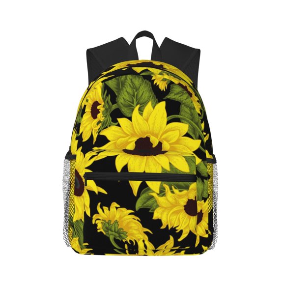 Defioc Sunflowers In Vintage Pattern Laptop Backpack for Men and Women,Casual Backpack Dayback Sports Bookbag for Travel Running Hiking