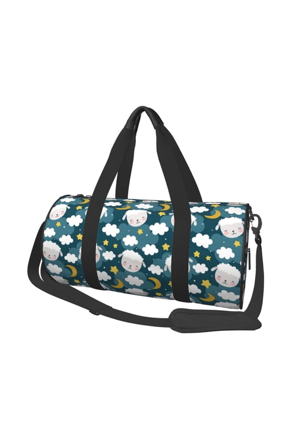 Sweet Dream Lamb for Travel Duffle Bag,Weekender Bag Carry On Tote Bags Hospital Bag Large Capacity Sport Gym Bag for Men Women Fit for Trave, Gym,Weekend