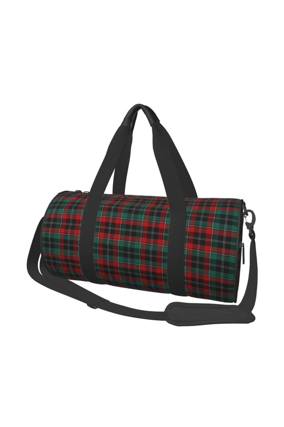 Tartan Plaid for Travel Duffle Bag,Weekender Bag Carry On Tote Bags Hospital Bag Large Capacity Sport Gym Bag for Men Women Fit for Trave, Gym,Weekend