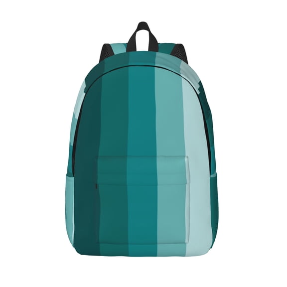 Defioc Teal Color for Canvas Backpack,Travel Rucksack Unisex Knapsack Laptop Backpack for Work & College -Medium