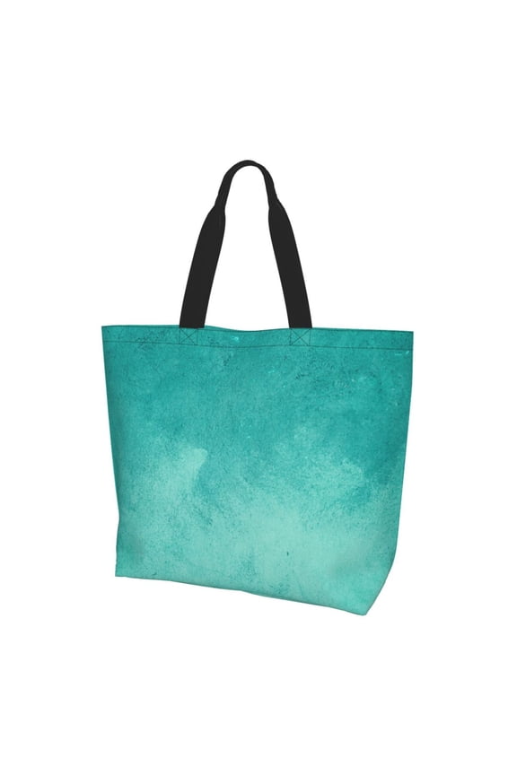Teal Turquoise1for Women's Tote Bag - Shopping Bag Casual Shoulder Bag Fashion Handbag Daily Bag Hobo Bags for Travel Work Shopping