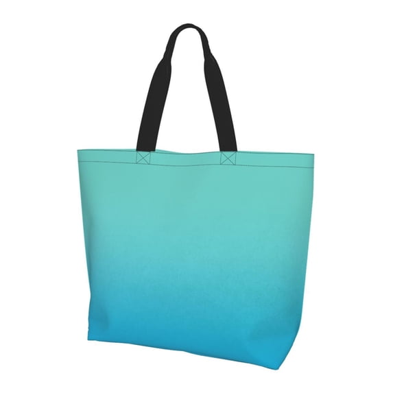 Defioc Teal Turquoisefor Women's Tote Bag - Shopping Bag Casual Shoulder Bag Fashion Handbag Daily Bag Hobo Bags for Travel Work Shopping