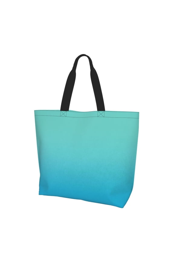 Teal Turquoisefor Women's Tote Bag - Shopping Bag Casual Shoulder Bag Fashion Handbag Daily Bag Hobo Bags for Travel Work Shopping