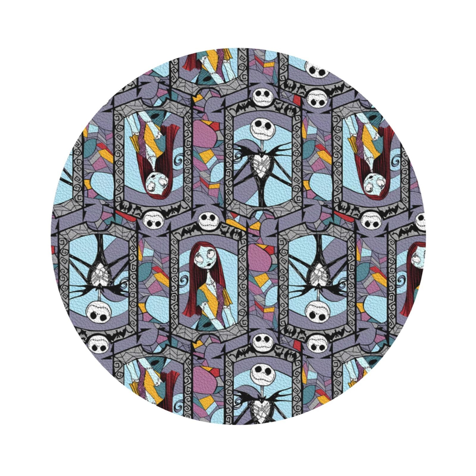 Defioc The Nightmare Before Christmas Print Coasters For Drinks,leather 