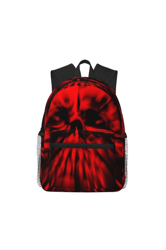 The Red Head Skull Pattern Laptop Backpack for Men and Women,Casual Backpack Dayback Sports Bookbag for Travel Running Hiking