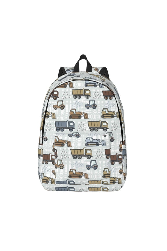 Tractor and Dumper for Canvas Backpack,Travel Rucksack Unisex Knapsack Laptop Backpack for Work & College -Medium