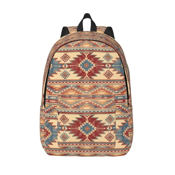 Defioc Traditional Tribal Aztec for Canvas Backpack,Travel Rucksack Unisex Knapsack Laptop Backpack for Work & College -Medium