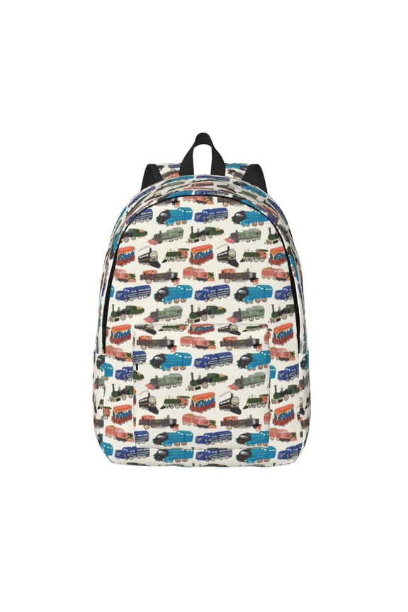 Train for Canvas Backpack,Travel Rucksack Unisex Knapsack Laptop Backpack for Work & College -Medium