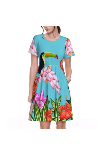 Womens Flamingo Dress
