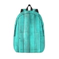 thumbnail image 1 of Defioc Turquoise Wooden2 for Canvas Backpack,Travel Rucksack Unisex Knapsack Laptop Backpack for Work & College -Small, 1 of 7